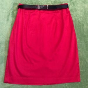 ✨2 for 10✨ Worthington Bright Pink Pencil Skirt w/ belt